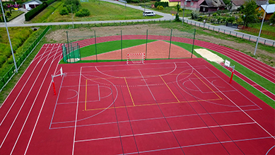 Prezentacja stadionu lekkoatletycznego w Malinie